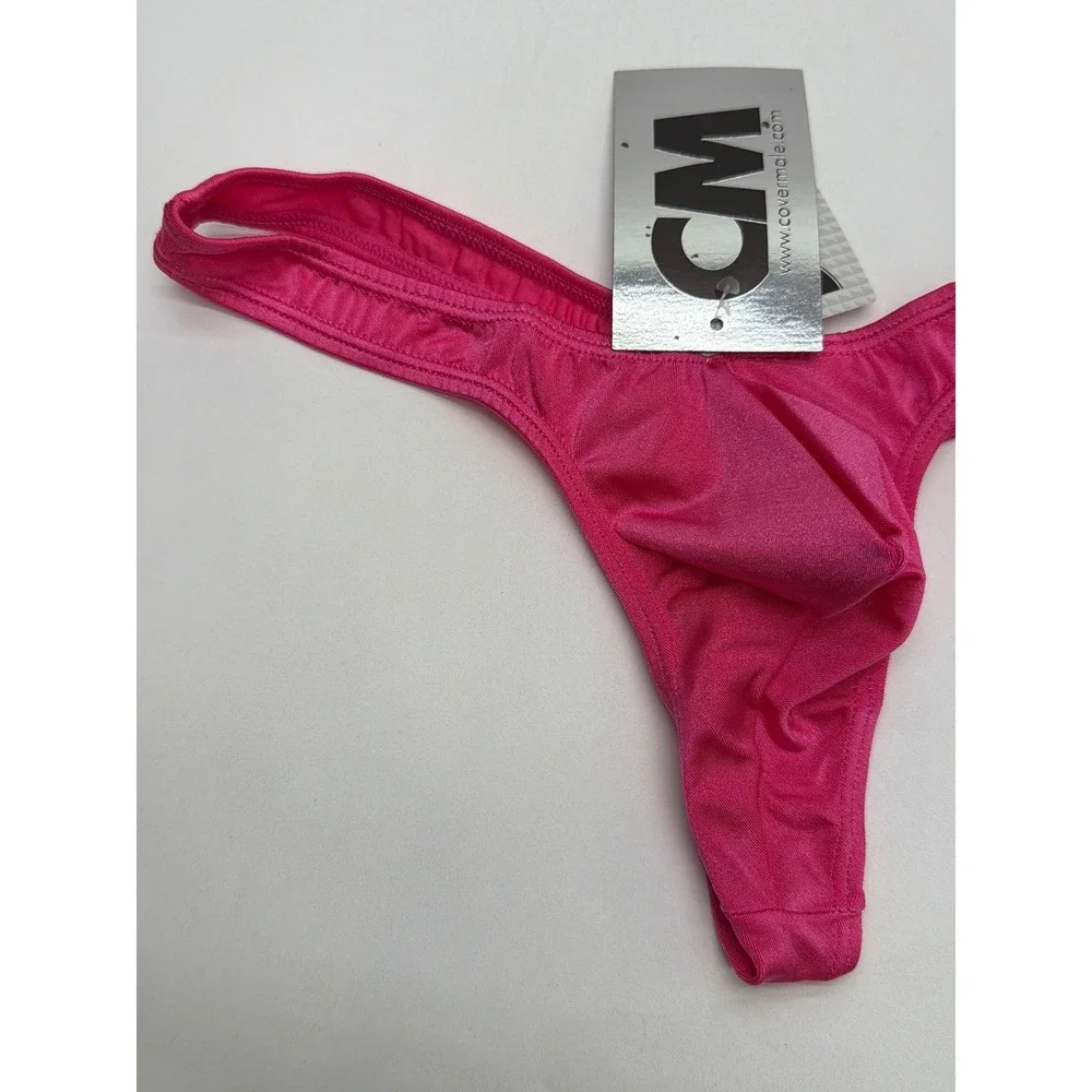 Cover Male Mens Pink Low Rise Contoured Pouch Thong Underwear XL New